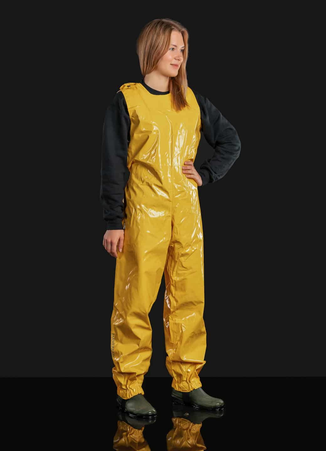 Regnbyxa regnbyxor Arbetsbyxor bibipants rainpants Galon regnkläder regnställ