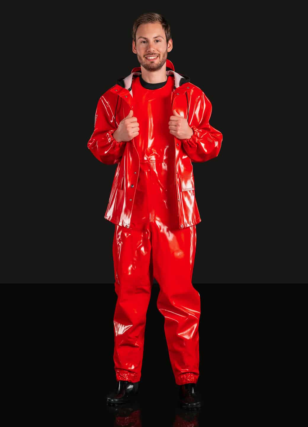 Regnjacka arbetskläder Rainjacket Raincoat Workwear Galon regnställ regnkläder