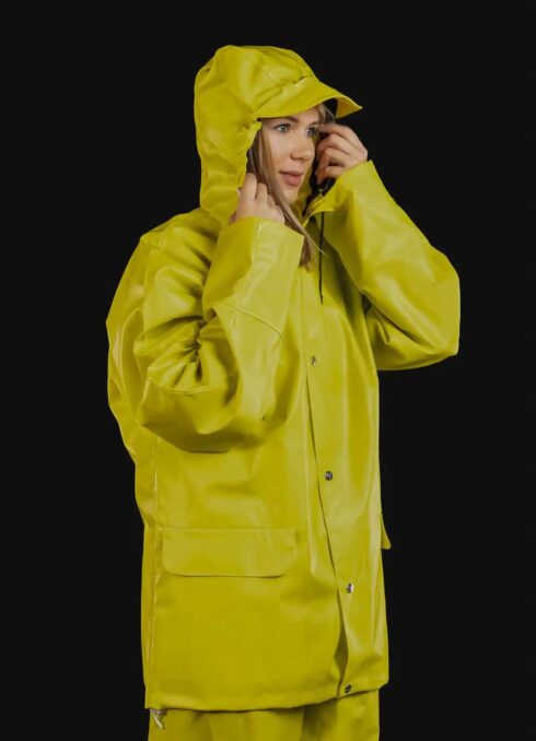 Regnjacka arbetskläder Rainjacket Raincoat Workwear Galon regnställ regnkläder