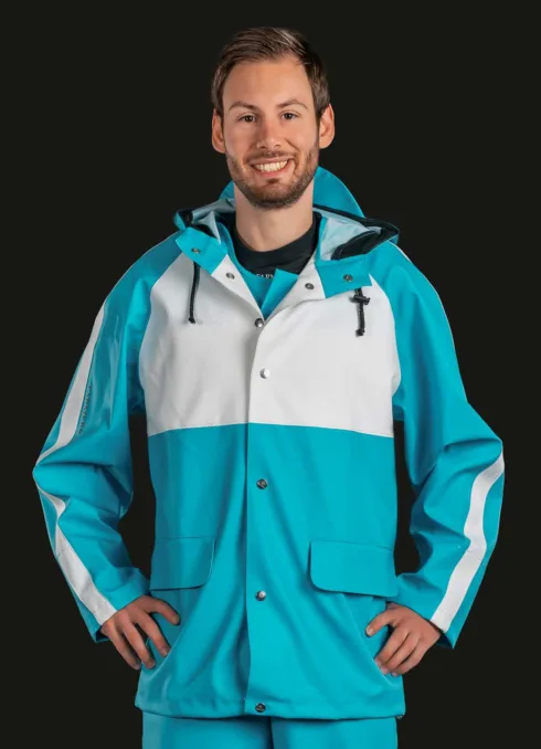 Regnjacka arbetskläder Rainjacket Raincoat Workwear Galon regnställ regnkläder