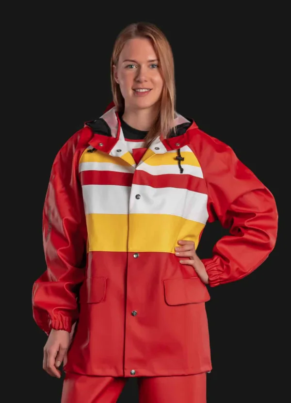 Regnjacka arbetskläder Rainjacket Raincoat Workwear Galon regnställ regnkläder
