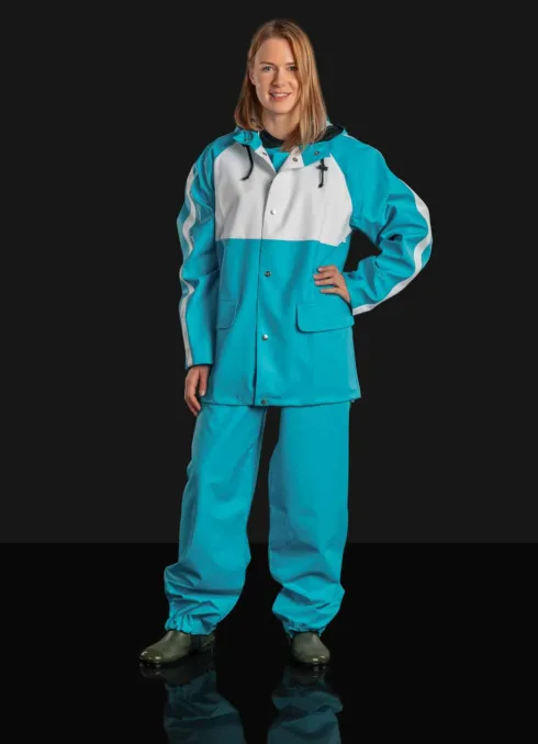 Regnjacka arbetskläder Rainjacket Raincoat Workwear Galon regnställ regnkläder