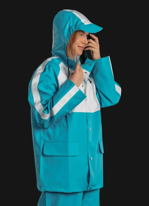 Regnjacka arbetskläder Rainjacket Raincoat Workwear Galon regnställ regnkläder